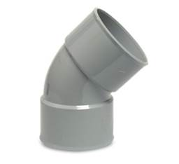 PVC bocht 45°                                                dia 100