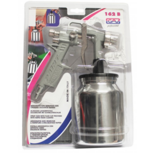 VERFSPUITPISTOOL MET ONDERBEKER(BLISTER)