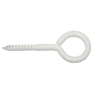 Schroefoog 3.45x20 Wit gepl./bl /4st