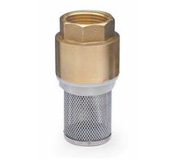 Voetklep in messing inox zeef                                2"