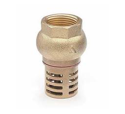 Voetklep in messing met filter                               1" V