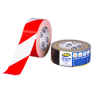 Zelfklevende markeringstape - wit/rood 50mm x 33m