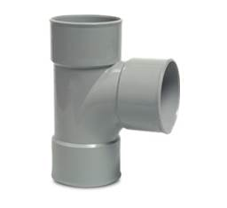 PVC T-stuk 90°                                               dia 90 x 90