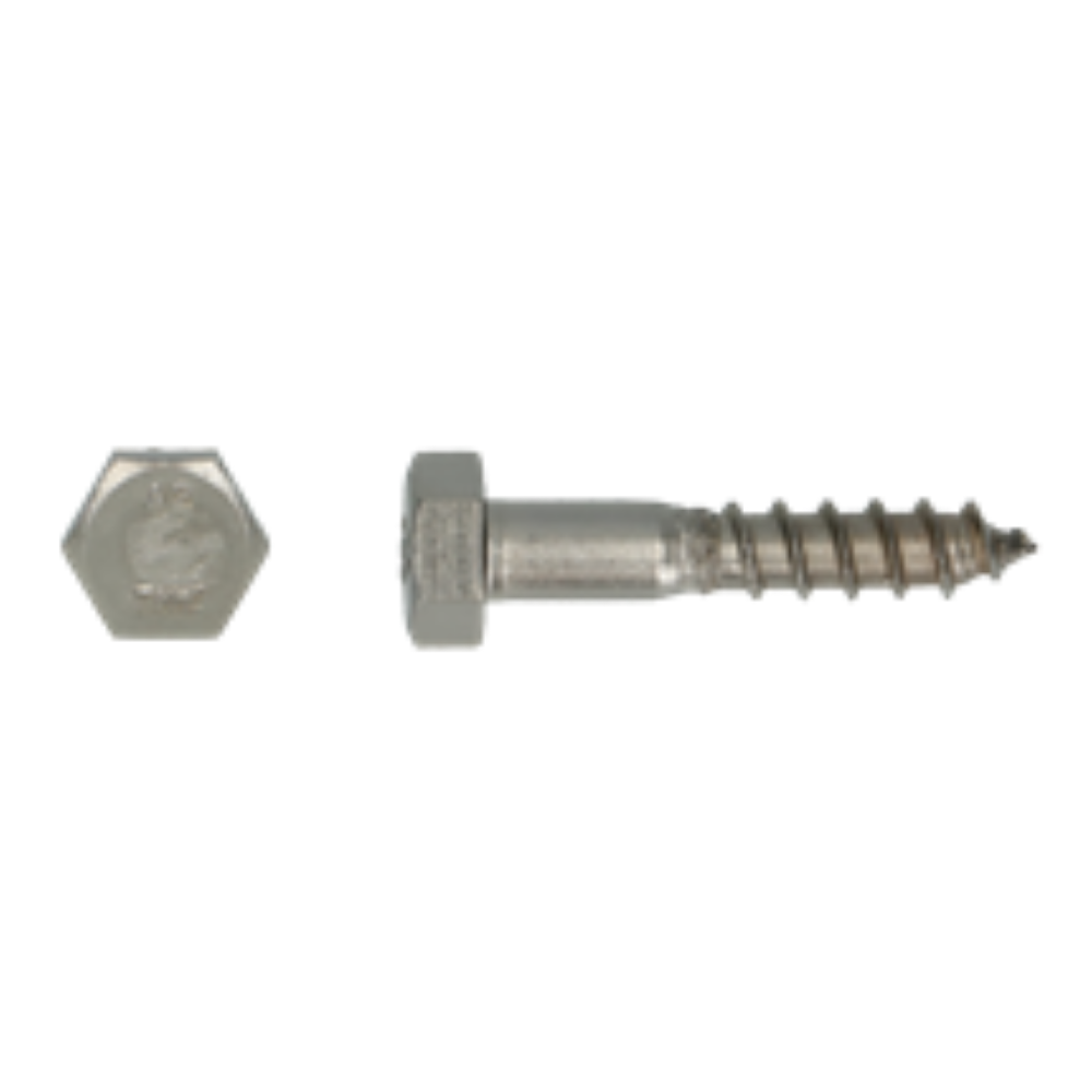 Houtdraadbout Din 571 * 10.00x150 inox A2