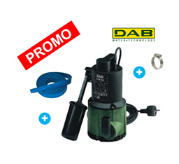 Dompelpomp NOVA 300 + platte slang en klemband
