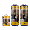 Transparante folie met masking tape 2700mm x 16m + dispenser