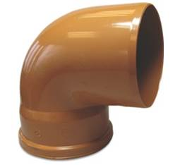 Bocht 90° MV rood/bruin                                      diameter 160
