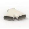 Y-stuk aansl. buis 140x60 renson
