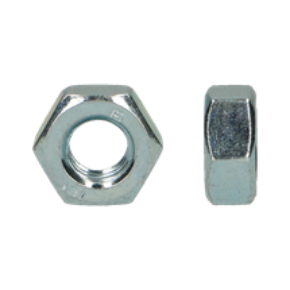 Zeskantmoer Kl8 DIN 934 M12 Zn/blister