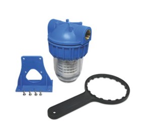 Hydro-S kunststof waterfilter 5" met binnenfilter            3/4 + binnenfilter
