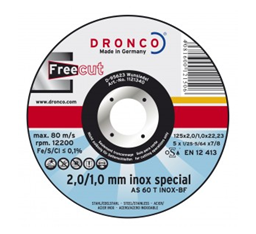 Dronco Snijschijf infree125x1.0/2.0x22.2AS60T