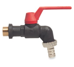 Nylon dubbel dienstkraan                                     3/4