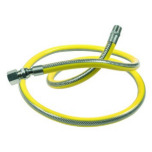 Aardgasslang in inox gekeurd 1/2 M/V x 75CM