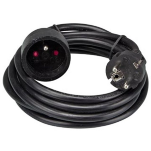 Verlengkabel 3m 3x1.5mm² zwart