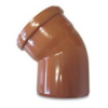 Bocht 45 ° rood/bruin dia 110