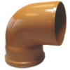 Bocht 90° MV rood/bruin                                      diameter 160