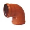 Bocht 90° rood/bruin dia 160