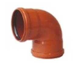 Bocht 90° rood/bruin dia 160