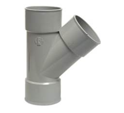 PVC T-stuk 45°                                               dia 40 x 40