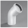PVC Bocht 45° wit                                            dia 50