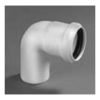 PVC bocht 90° wit                                            dia 40