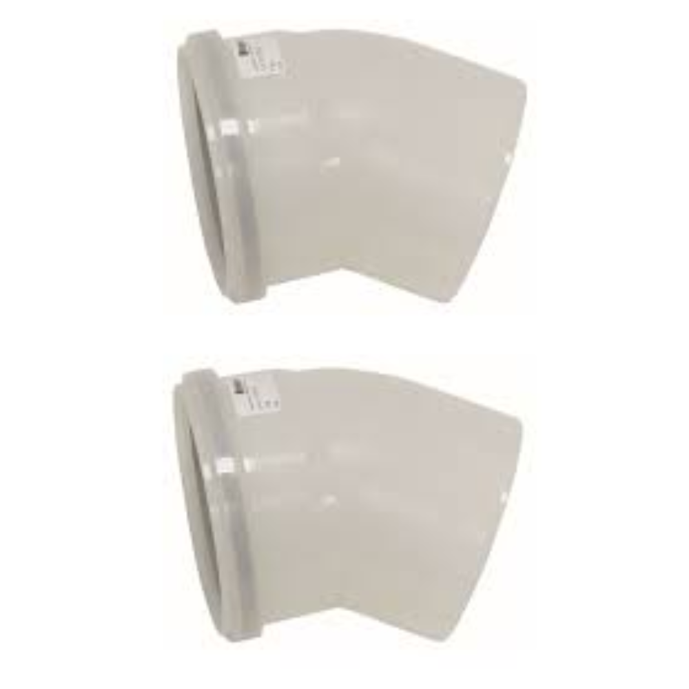 Set (2) bochten 45° pp 80mm vaillant